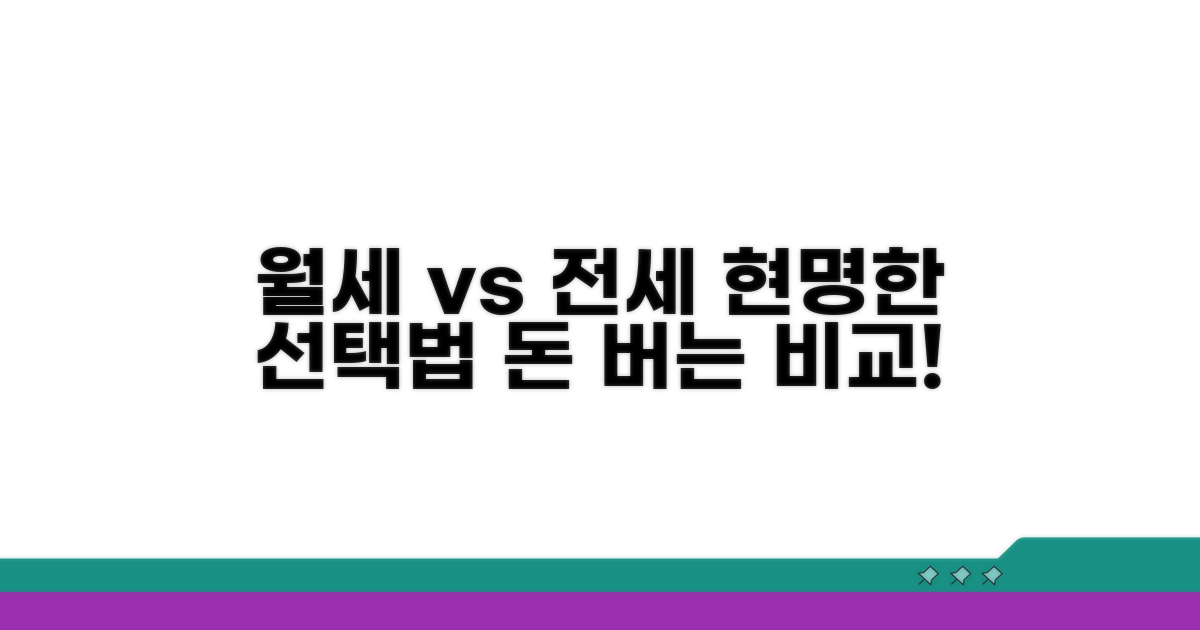 월세 vs 전세, 현명한 비교 계산법