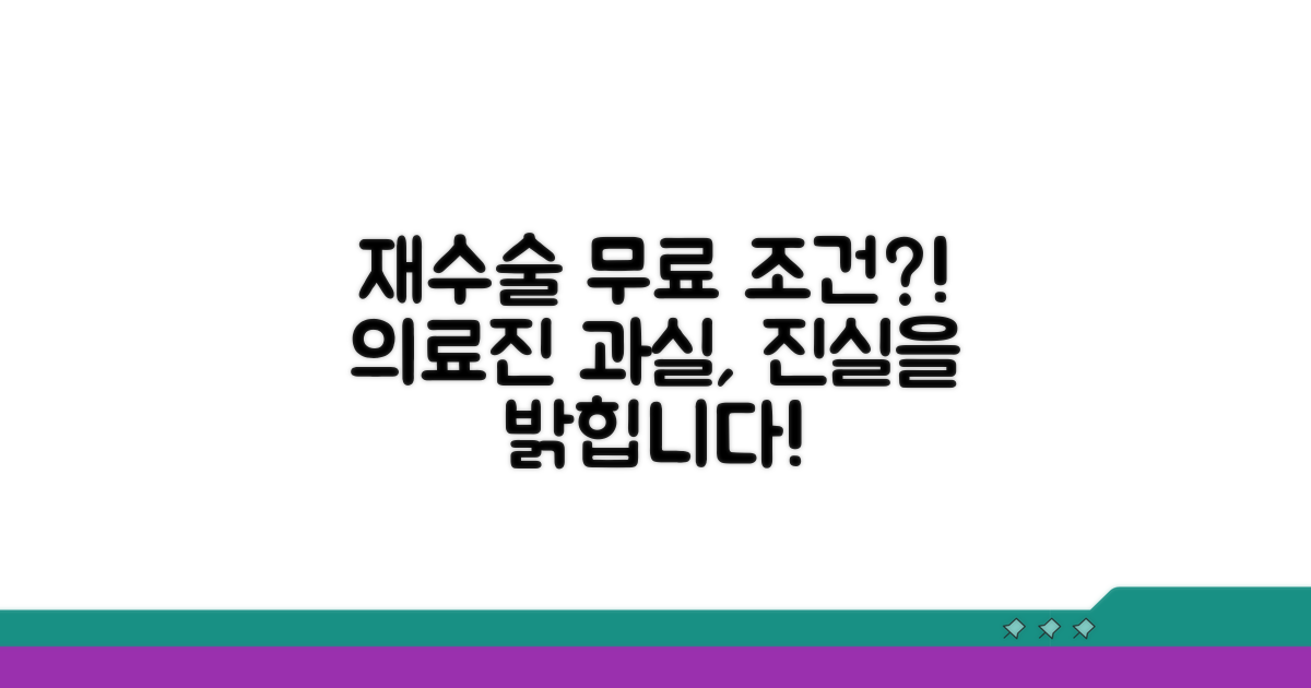 재수술 무료 조건, 의료진 책임 파헤치기