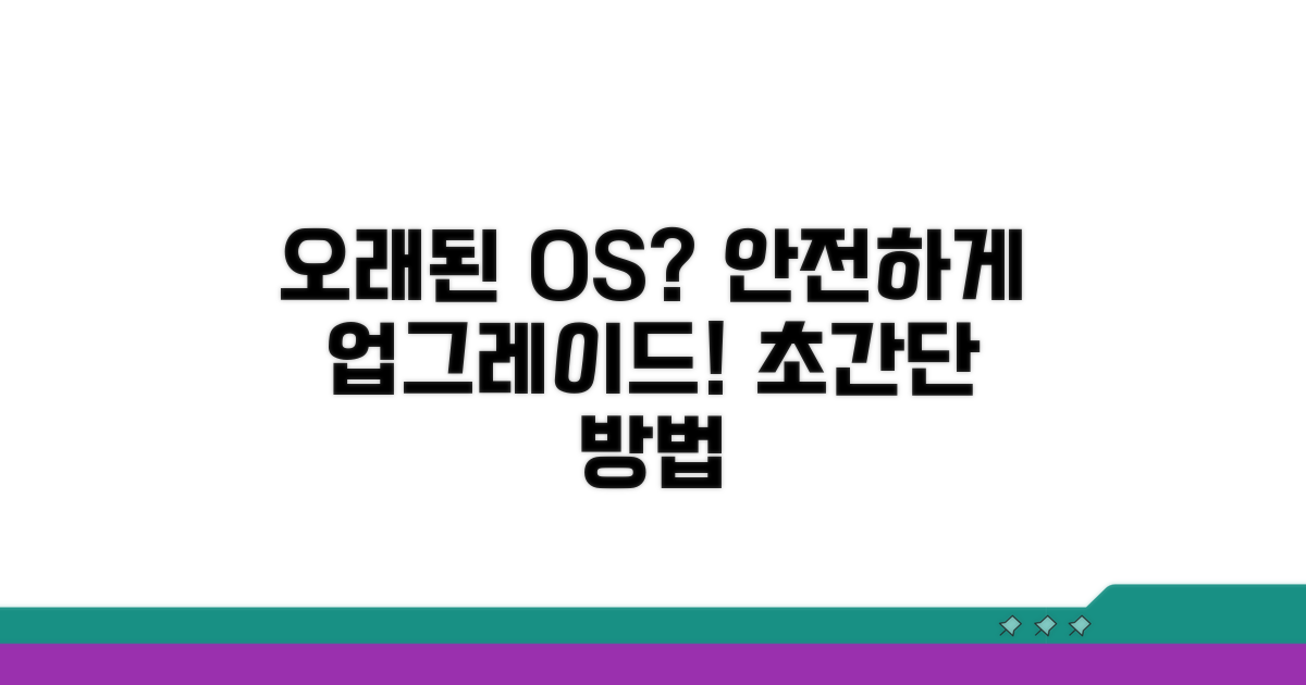 구형 OS 안전하게 바꾸는 방법