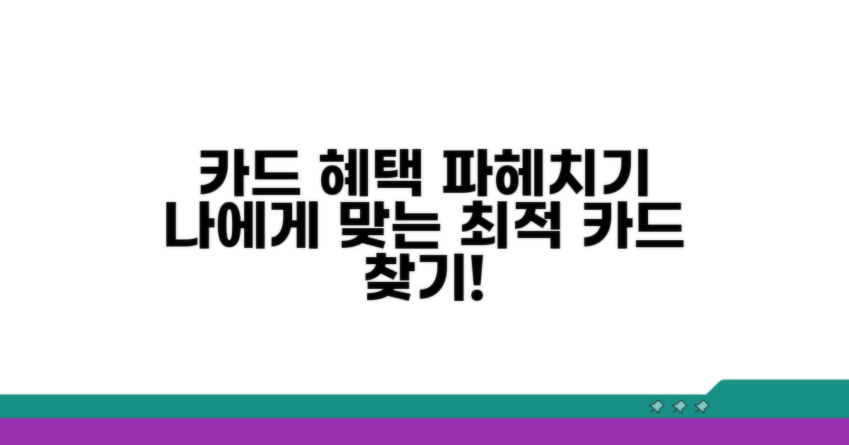 종류별 혜택, 나에게 맞는 카드는?