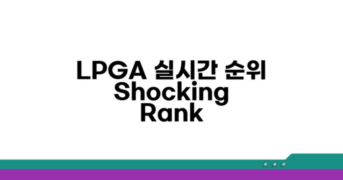실시간 LPGA 순위 변동 추이