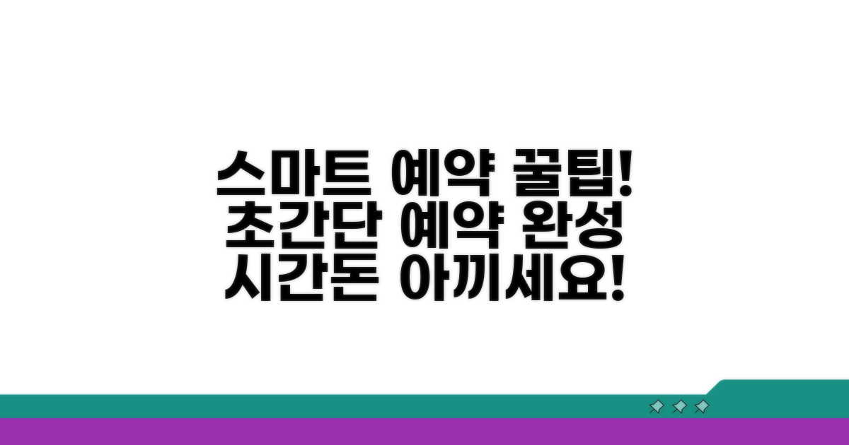 스마트한 예약 꿀팁 모음