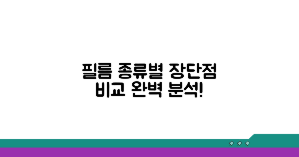 필름 종류별 장단점 비교 분석