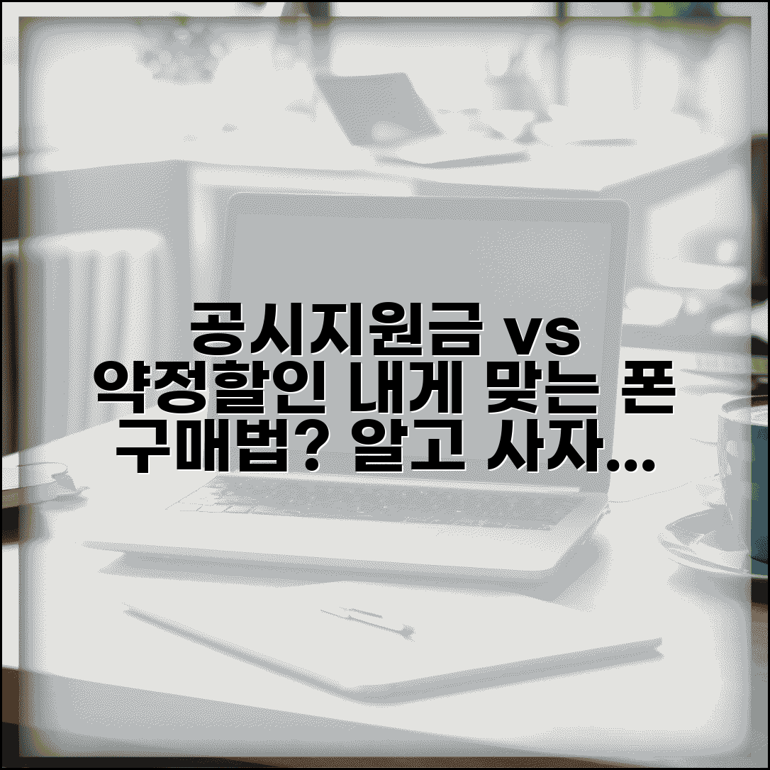휴대폰 공시지원금 vs 선택약정 할인 비교 | 구매 방법 선택, 조건 및 혜택 총정리