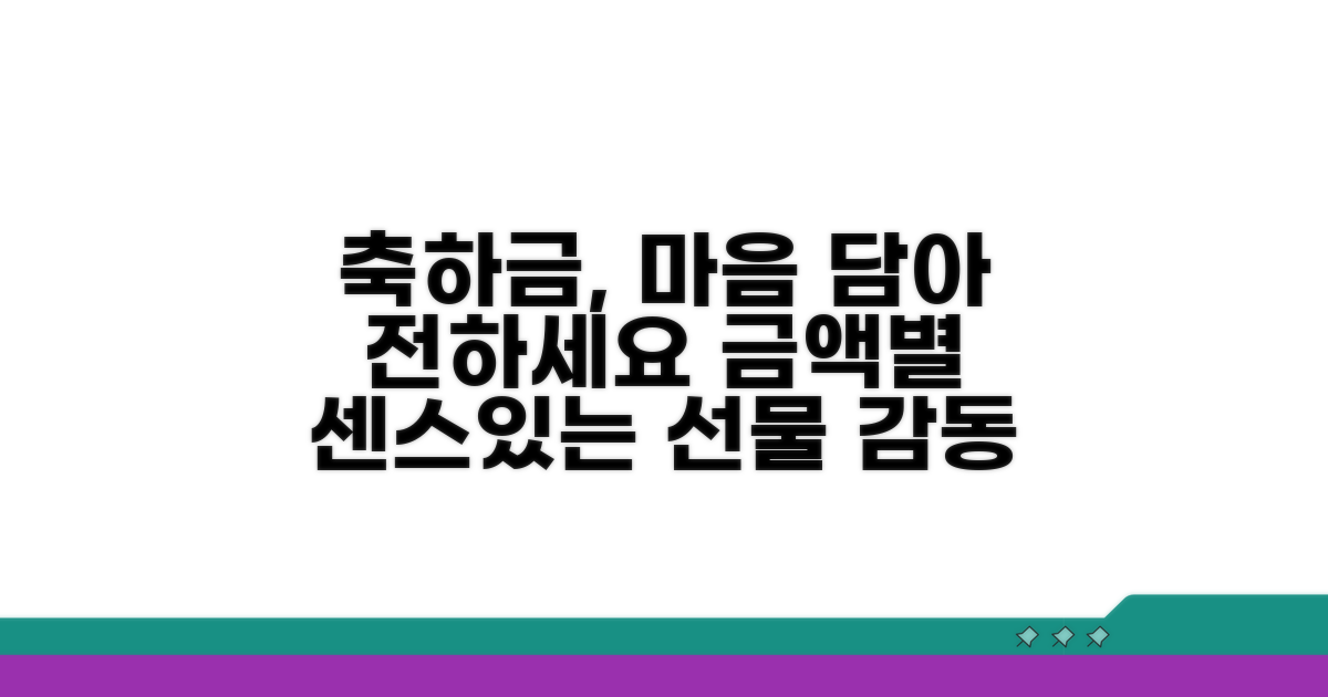 축하금과 함께 마음 전하는 방법