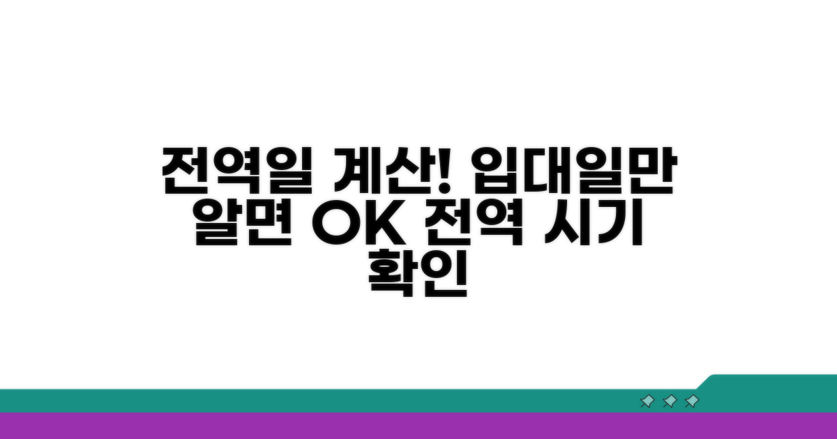 입대일로 알아보는 전역 시기 계산