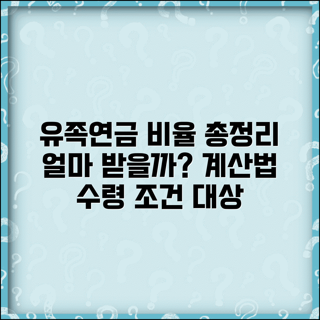 국민연금 유족연금비율 총정리 | 가입기간별 지급액 계산 방법 및 수령조건, 대상 안내