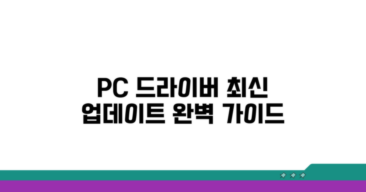 PC 드라이버 완벽 업데이트법