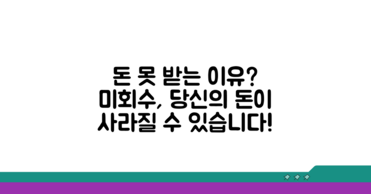 미회수, 돈 못 받을 수 있는 이유
