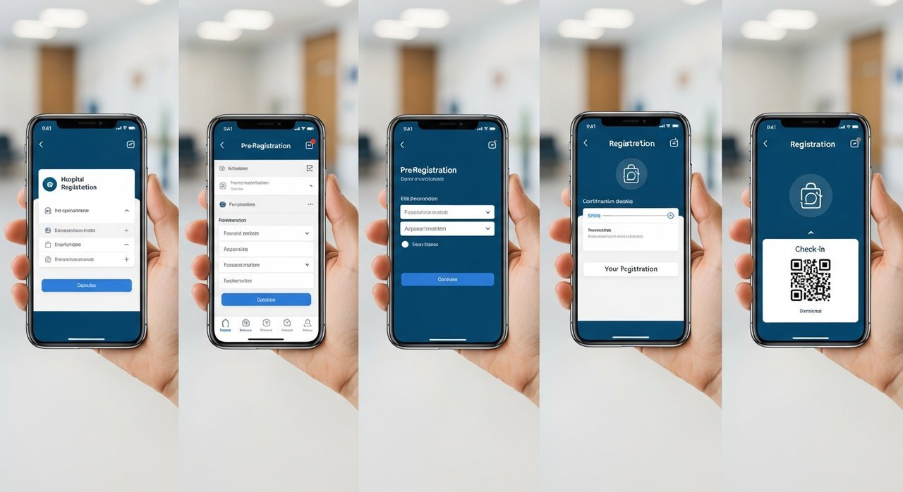 병원 모바일 접수시스템 활용 스마트폰 미리 등록 5단계