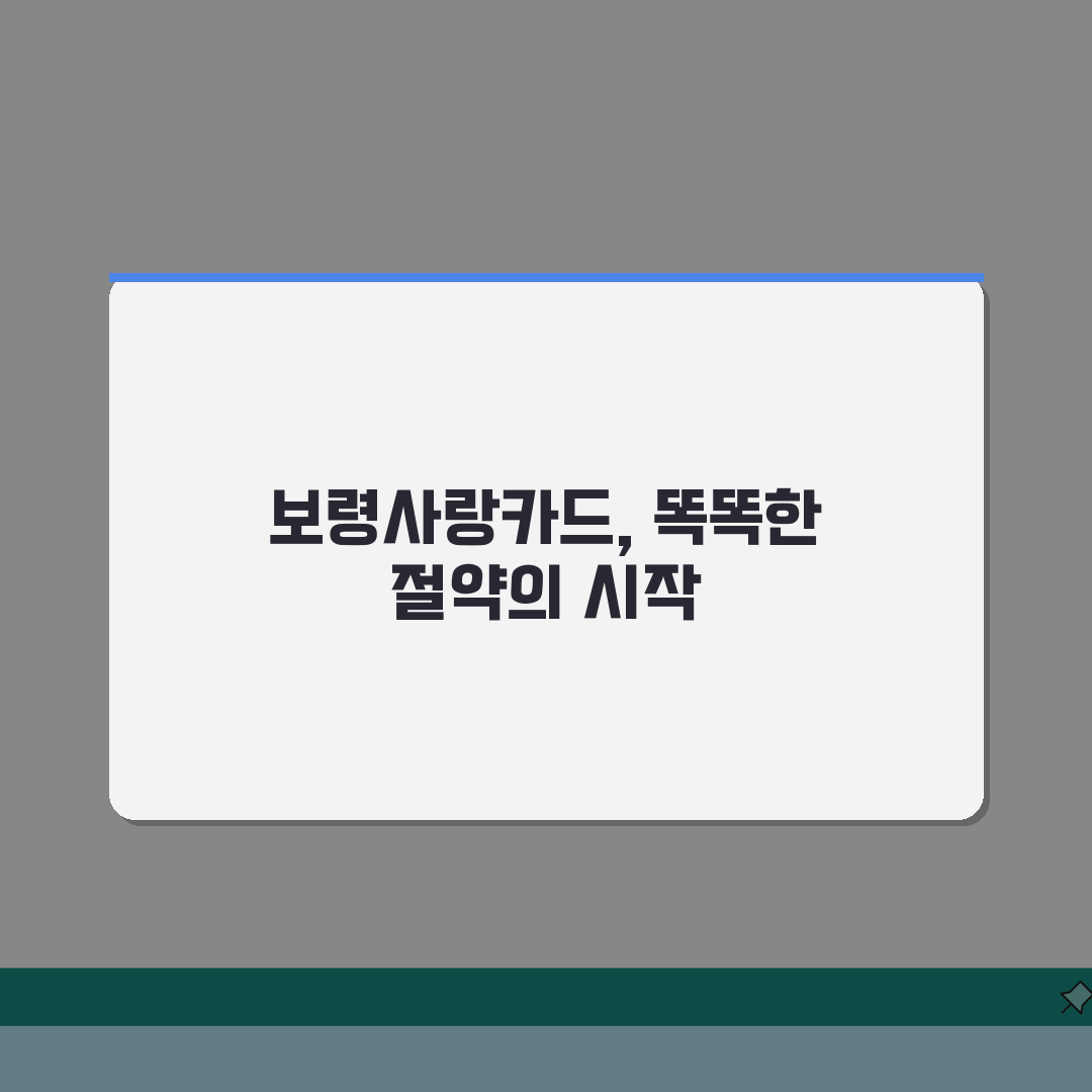 보령사랑카드 충전하기 할인혜택 가맹점조회 확인 완벽 가이드