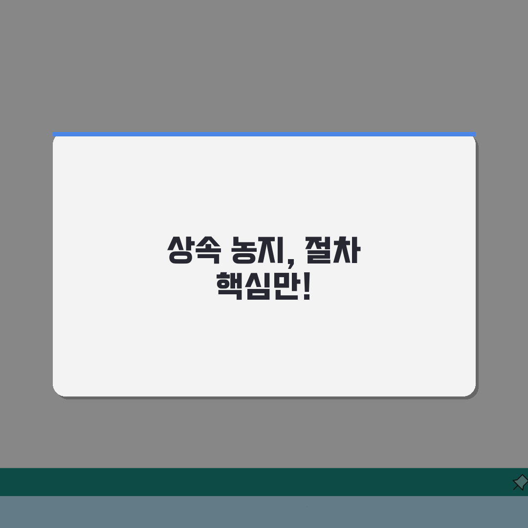 상속재산 농지상속 절차: 농지법 제한과 허가사항 완벽 정리